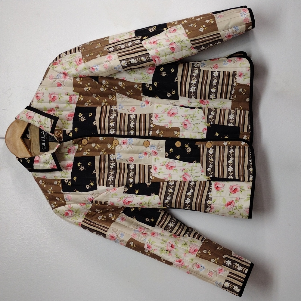 SilkLand petite Quilted Silk Jacket